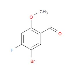 Aobchem&nbsp;5-Bromo-4-fluoro-2-methoxybenzaldehyde | ≥97% | CAS 923281-65-6 | C8H6BrFO2 | 500mg