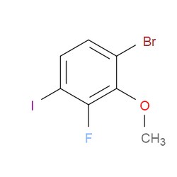 Aobchem&nbsp;1-Bromo-3-fluoro-4-iodo-2-methoxybenzene | ≥97% | CAS 2383590-29-0 | C7H5BrFIO | 250mg