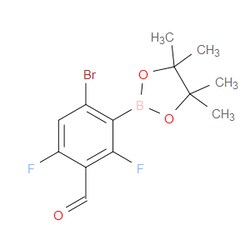 Aobchem&nbsp;6-Bromo-2 4-fifluoro-3-formylphenylboronic acid pinacol ester | ≥95% | CAS 2121512-44-3 | C13H14BBrF2O3 | 250mg