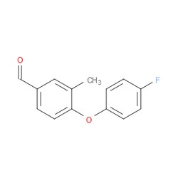 Aobchem&nbsp;4-(4-Fluorophenoxy)-3-methylbenzaldehyde | ≥97% | CAS 1270878-66-4 | C14H11FO2 | 500mg