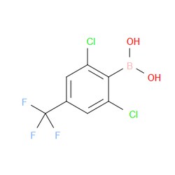 Aobchem&nbsp;2 6-Dichloro-4-(trifluoromethyl)phenylboronic acid | ≥97% | CAS 1887240-36-9 | C7H4BCl2F3O2 | 5g