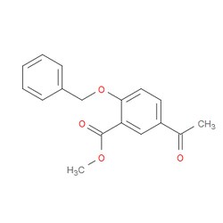Aobchem&nbsp;Benzoic acid  5-acetyl-2-(phenylmethoxy)-  methyl ester | ≥97% | CAS 27475-09-8 | C17H16O4 | 1g