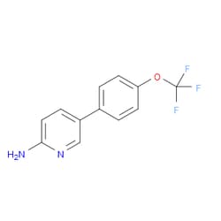 Aobchem&nbsp;2-Amino-5-(4-trifluoromethoxyphenyl)pyridine | ≥97% | CAS 1110656-38-6 | C12H9F3N2O | 5g