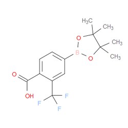 Aobchem&nbsp;4-Carboxy-3-(trifluoromethyl)phenylboronic acid pinacol ester | ≥97% | CAS 2121513-72-0 | C14H16BF3O4 | 250mg