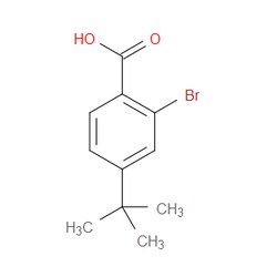 Aobchem&nbsp;2-Bromo-4-(tert-butyl)benzoic acid | ≥97% | CAS 6332-96-3 | C11H13BrO2 | 1g