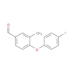 Aobchem&nbsp;4-(4-Fluorophenoxy)-3-methylbenzaldehyde | ≥97% | CAS 1270878-66-4 | C14H11FO2 | 1g