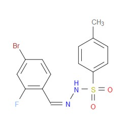Aobchem&nbsp;N -(4-bromo-2-fluorobenzylidene)-4-methylbenzenesulfonohydrazide | ≥97% | CAS 2432855-08-6 | C14H12BrFN2O2S | 5g