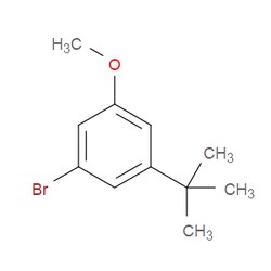 Aobchem&nbsp;1-Bromo-3-(tert-butyl)-5-methoxybenzene | ≥95% | CAS 1047661-27-7 | C11H15BrO | 500mg
