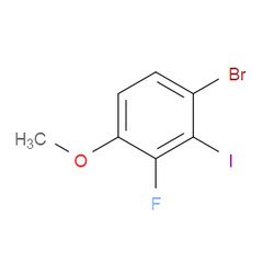 Aobchem&nbsp;1-Bromo-3-fluoro-2-iodo-4-methoxybenzene | ≥97% | CAS 2385126-32-7 | C7H5BrFIO | 5g