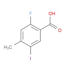 Aobchem&nbsp;2-Fluoro-5-iodo-4-methylbenzoic acid | ≥97% | CAS 1300741-56-3 | C8H6FIO2 | 250mg