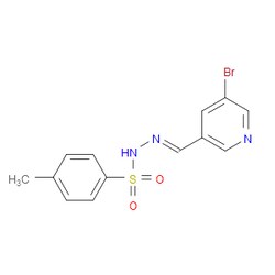Aobchem&nbsp;(E)-N -((5-bromopyridin-3-yl)methylene)-4-methylbenzenesulfonohydrazide | ≥97% | CAS 2415435-97-9 | C13H12BrN3O2S | 1g