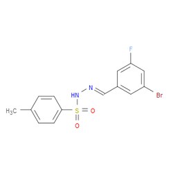 Aobchem&nbsp;N -(3-bromo-5-fluorobenzylidene)-4-methylbenzenesulfonohydrazide | ≥97% | CAS 2432855-07-5 | C14H12BrFN2O2S | 1g