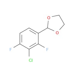 Aobchem&nbsp;2-(3-Chloro-2 4-difluorophenyl)-1 3-dioxolane | ≥95% | CAS 2432848-92-3 | C9H7ClF2O2 | 5g