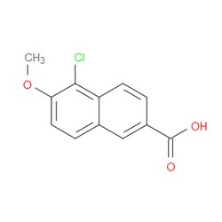 Aobchem&nbsp;5-Chloro-6-methoxy-2-naphthoic acid | ≥97% | CAS 408327-32-2 | C12H9ClO3 | 1g