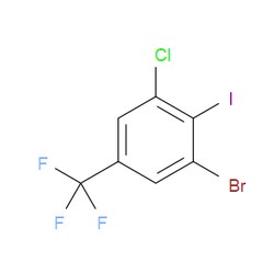 Aobchem&nbsp;1-Bromo-3-chloro-2-iodo-5-(trifluoromethyl)benzene | ≥95% | CAS 175205-55-7 | C7H2BrClF3I | 500mg