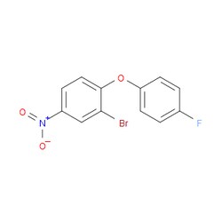 Aobchem&nbsp;2-Bromo-1-(4-fluorophenoxy)-4-nitrobenzene | ≥95% | CAS 477856-83-0 | C12H7BrFNO3 | 250mg