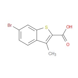 Aobchem&nbsp;6-Bromo-3-methylbenzo[b]thiophene-2-carboxylic acid | ≥97% | CAS 1380681-30-0 | C10H7BrO2S | 500mg