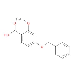 Aobchem&nbsp;4-(Benzyloxy)-2-methoxybenzoic acid | ≥97% | CAS 85607-79-0 | C15H14O4 | 500mg