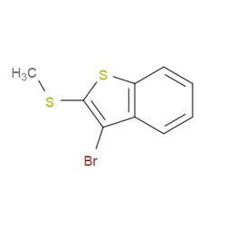 Aobchem&nbsp;3-Bromo-2-(methylthio)benzo[b]thiophene | ≥97% | CAS 30489-88-4 | C9H7BrS2 | 5g