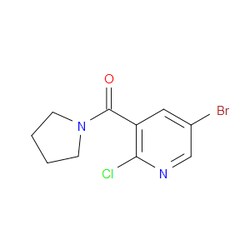 Aobchem&nbsp;5-Bromo-2-chloro-3-(pyrrolidine-1-carbonyl)pyridine | ≥97% | CAS 1249608-32-9 | C10H10BrClN2O | 5g