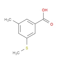 Aobchem&nbsp;3-Methyl-5-(methylthio)benzoic acid | ≥97% | CAS 861560-06-7 | C9H10O2S | 500mg