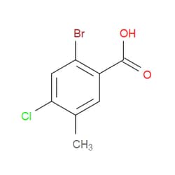 Aobchem&nbsp;2-Bromo-4-chloro-5-methylbenzoic acid | ≥95% | CAS 2090689-02-2 | C8H6BrClO2 | 5g