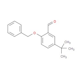 Aobchem&nbsp;2-(Benzyloxy)-5-(tert-butyl)benzaldehyde | ≥95% | CAS 796047-09-1 | C18H20O2 | 250mg