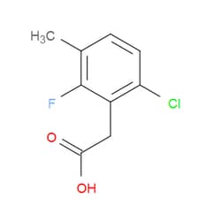 Aobchem&nbsp;6-Chloro-2-fluoro-3-methylbenzeneacetic acid | ≥97% | CAS 261762-93-0 | C9H8ClFO2 | 5g