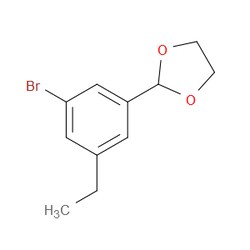 Aobchem&nbsp;2-(3-Bromo-5-ethylphenyl)-1 3-dioxolane | ≥95% | CAS 2624417-89-4 | C11H13BrO2 | 500mg