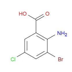 Aobchem&nbsp;2-Amino-3-bromo-5-chlorobenzoic acid | ≥95% | CAS 41198-02-1 | C7H5BrClNO2 | 5g