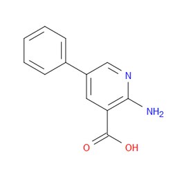 Aobchem&nbsp;2-Amino-5-phenyl-3-pyridinecarboxylic acid | ≥95% | CAS 1196157-56-8 | C12H10N2O2 | 250mg