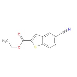 Aobchem&nbsp;Benzo[b]thiophene-2-carboxylic acid  5-cyano-  ethyl ester | ≥97% | CAS 105191-14-8 | C12H9NO2S | 5g