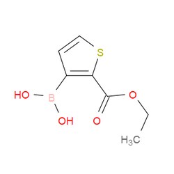 Aobchem&nbsp;2-(Ethoxycarbonyl)thiophen-3-ylboronic acid | ≥97% | CAS 632325-51-0 | C7H9BO4S | 250mg