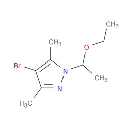 Aobchem&nbsp;4-Bromo-1-(1-ethoxyethyl)-3 5-dimethyl-1H-pyrazole | ≥97% | CAS 2169460-30-2 | C9H15BrN2O | 250mg
