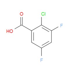 Aobchem&nbsp;2-Chloro-3 5-difluorobenzoic acid | ≥97% | CAS 189024-26-8 | C7H3ClF2O2 | 1g