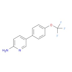 Aobchem&nbsp;2-Amino-5-(4-trifluoromethoxyphenyl)pyridine | ≥97% | CAS 1110656-38-6 | C12H9F3N2O | 1g