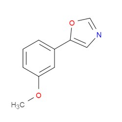 Aobchem&nbsp;5-(3-Methoxyphenyl)-1 3-oxazole | ≥97% | CAS 848608-55-9 | C10H9NO2 | 250mg