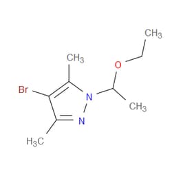 Aobchem&nbsp;4-Bromo-1-(1-ethoxyethyl)-3 5-dimethyl-1H-pyrazole | ≥97% | CAS 2169460-30-2 | C9H15BrN2O | 5g
