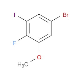 Aobchem&nbsp;5-Bromo-2-fluoro-1-iodo-3-methoxybenzene | ≥97% | CAS 2386783-58-8 | C7H5BrFIO | 250mg