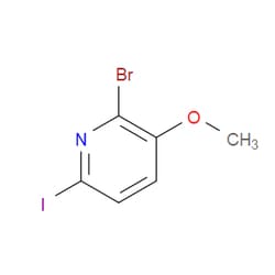 Aobchem&nbsp;2-Bromo-6-iodo-3-methoxypyridine | ≥95% | CAS 321535-37-9 | C6H5BrINO | 5g