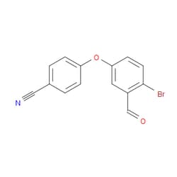 Aobchem&nbsp;4-(4-Bromo-3-formylphenoxy)benzonitrile | ≥97% | CAS 906673-54-9 | C14H8BrNO2 | 5g