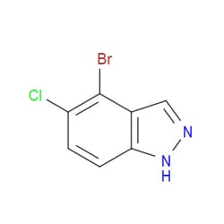 Aobchem&nbsp;4-Bromo-5-chloro-1H-indazole | ≥97% | CAS 1056264-74-4 | C7H4BrClN2 | 1g