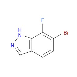 Aobchem&nbsp;6-Bromo-7-fluoro-1H-indazole | ≥95% | CAS 1427396-09-5 | C7H4BrFN2 | 500mg