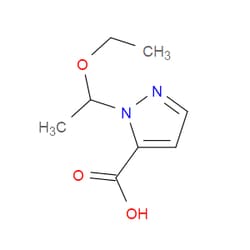Aobchem&nbsp;1-(1-Ethoxyethyl)-1H-pyrazole-5-carboxylic acid | ≥97% | CAS 2734773-47-6 | C8H12N2O3 | 250mg