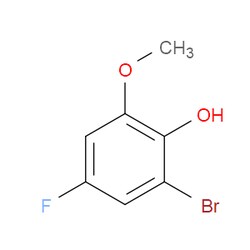 Aobchem&nbsp;2-Bromo-4-fluoro-6-methoxyphenol | ≥97% | CAS 1782378-34-0 | C7H6BrFO2 | 500mg