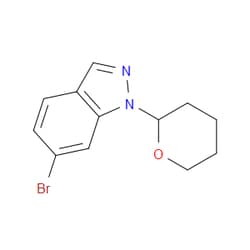 Aobchem&nbsp;6-Bromo-1-(tetrahydro-2H-pyran-2-yl)-1H-indazole | ≥95% | CAS 1158680-88-6 | C12H13BrN2O | 5g