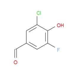 Aobchem&nbsp;3-Chloro-5-fluoro-4-hydroxybenzaldehyde | ≥95% | CAS 870704-13-5 | C7H4ClFO2 | 5g