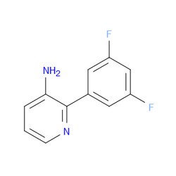 Aobchem&nbsp;2-(3 5-Difluorophenyl)-3-pyridinamine | ≥97% | CAS 1368936-48-4 | C11H8F2N2 | 250mg
