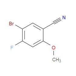 Aobchem&nbsp;5-Bromo-4-fluoro-2-methoxybenzonitrile | ≥97% | CAS 1379366-31-0 | C8H5BrFNO | 500mg