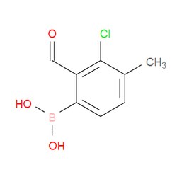 Aobchem&nbsp;3-Chloro-2-formyl-4-methylphenylboronic acid | ≥97% | CAS 1451391-37-9 | C8H8BClO3 | 500mg